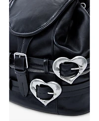 Desigual Women's Backpack buckles hearts