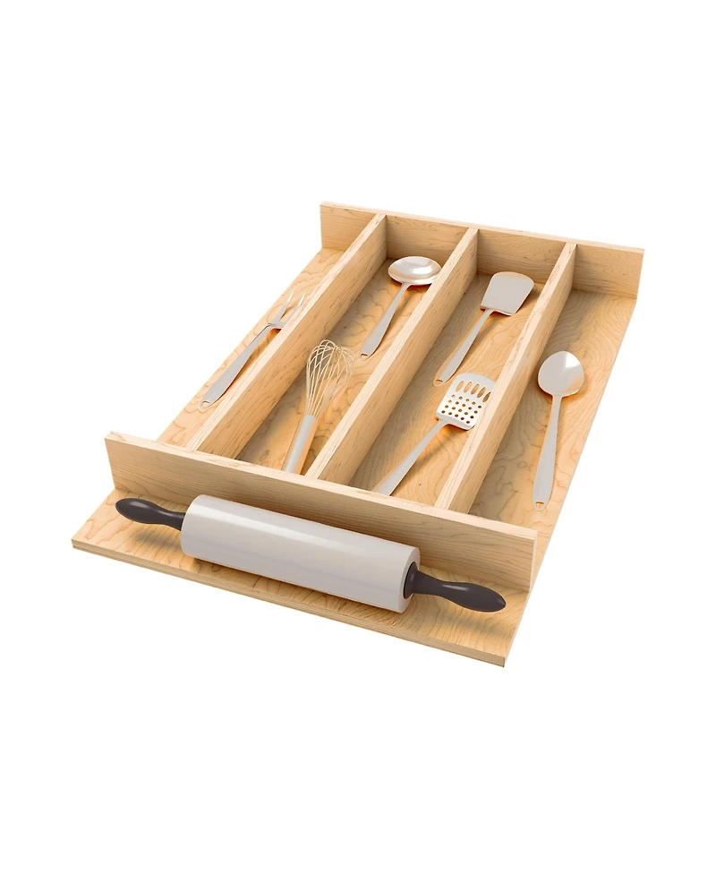 Rev-a-Shelf Natural Maple Right Size Utensil Drawer Insert, 13-1/4" x 19-1/2"