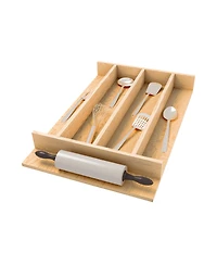 Rev-a-Shelf Natural Maple Right Size Utensil Drawer Insert, 13-1/4" x 19-1/2"