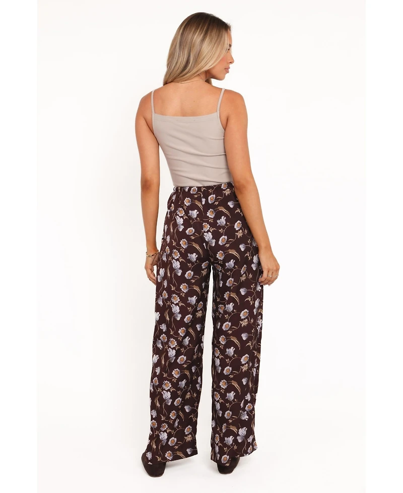 Petal and Pup Women's Calantha Wide Leg Pants - Fall Floral