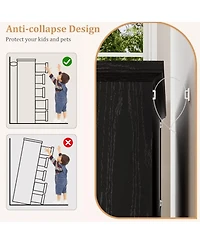 gaomon 5-Drawer Modern Dresser with Wide Metal Handle, Closet Organizer Storage Chest, Clothes Cabinet for Bedroom, Living Room, White