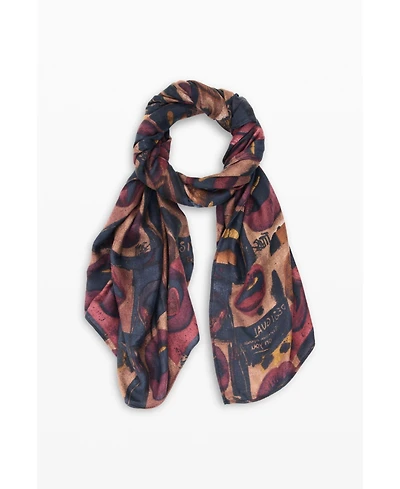 Desigual Women's Rectangle foulard Mouth