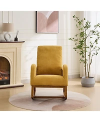 Streamdale Furniture Rocking Glider Chair with High Back & Pocket