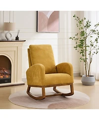 Streamdale Furniture Rocking Glider Chair with High Back & Pocket