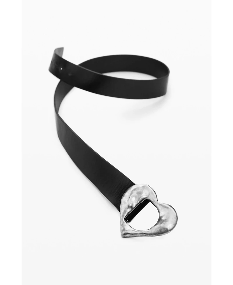 Desigual Women's Leather Belt Heart