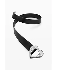 Desigual Women's Leather Belt Heart