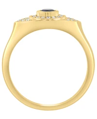 Effy Collection Sapphire (1/5 ct. t.w.) And Diamond (1/10 ct. t.w.) Ring in 14k Yellow Gold