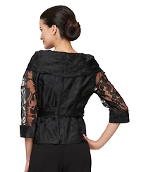 Alex Evenings Petite V-Neck Top