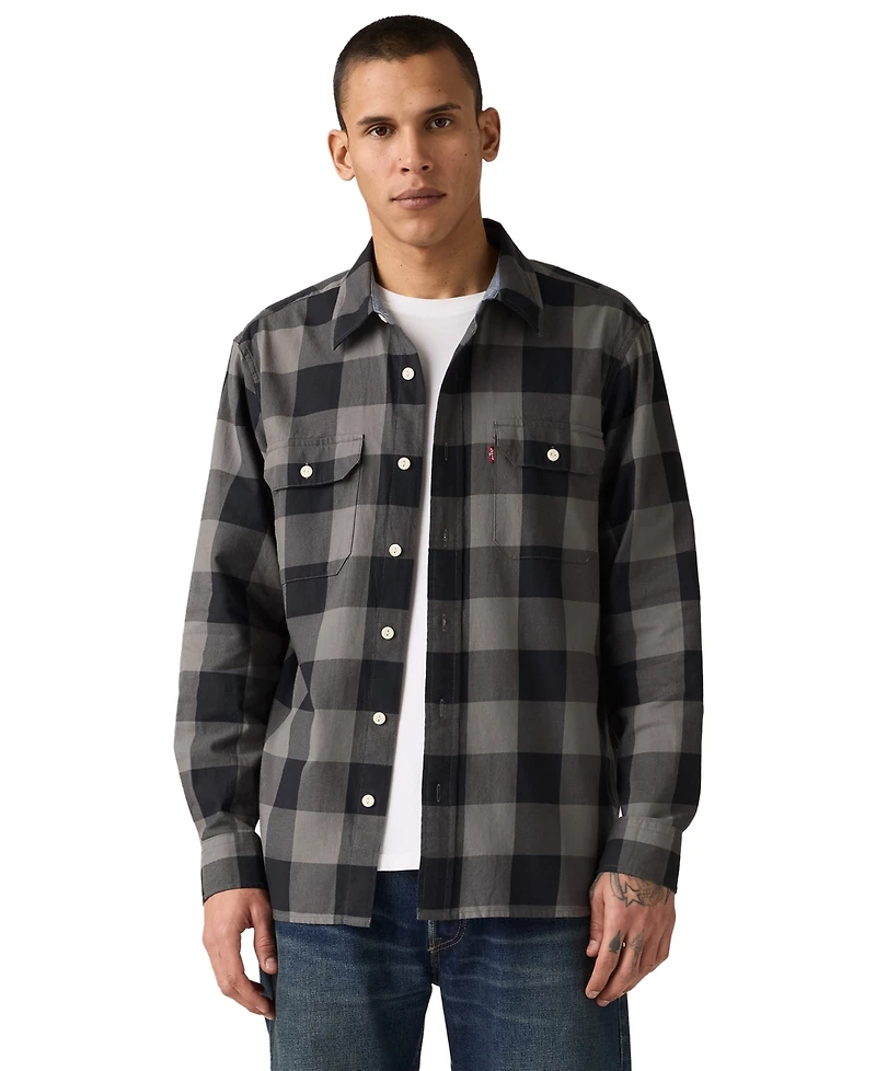 Levi's Men's Relaxed Fit Long Sleeve Button Front Worker Shirt