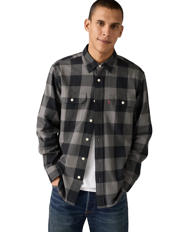 Levi's Men's Relaxed Fit Long Sleeve Button Front Worker Shirt