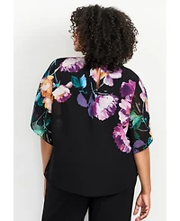 Avenue Women's Love Story Overlay Blouse