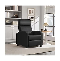 Yaheetech Adjustable Pu Leather Recliner Sofa Modern Single Accent Chair