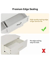 gaomon 6-Drawer Wooden Modern Dresser with Closet Storage Organizer Cabinet