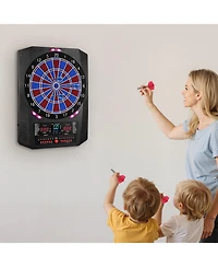 Mecale Electronic Dart Board, 13.5" Dartboard with 45 Games, 474 Variations, Led Scoring Screen and Soft Tip Darts