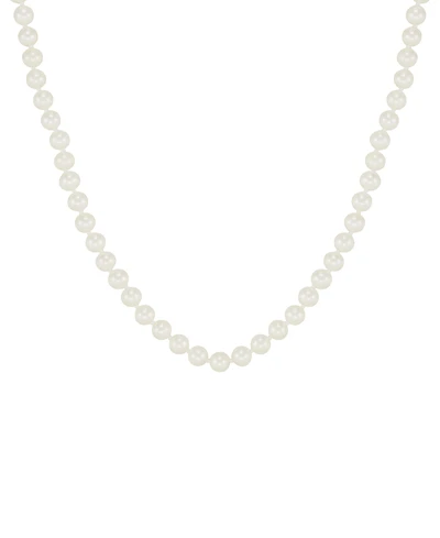 Honora White Cultured Freshwater Pearl (6-7mm) Necklace in 14k Yellow Gold