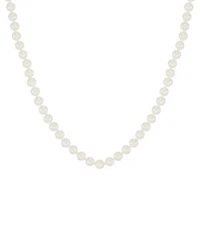 Honora White Cultured Freshwater Pearl 6 7mm Necklace In 14k Yellow Gold Collection