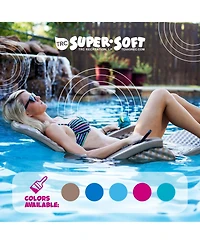 Trc Recreation Super Soft Adjustable Pool Lounger Recliner Float, Bahama Blue