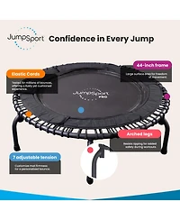 JumpSport 570 Pro Indoor Durable Lightweight 44-Inch Fitness Trampoline, Black