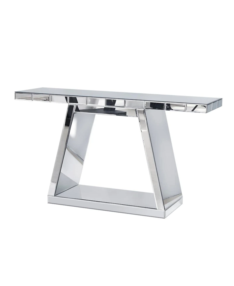 Streamdale Furniture 55.9" Glass Mirror Modern Luxe Console Table