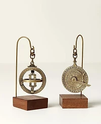 Uncommon Goods Celestial Brass Desktop Timekeeper Clock