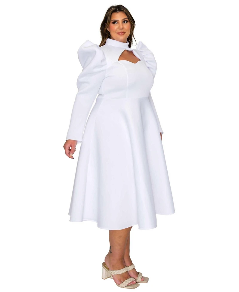 L I V D Plus Isabella Neoprene Statement Dress