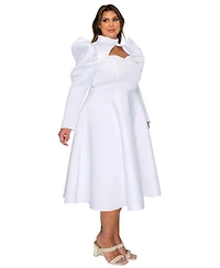 L I V D Plus Isabella Neoprene Statement Dress