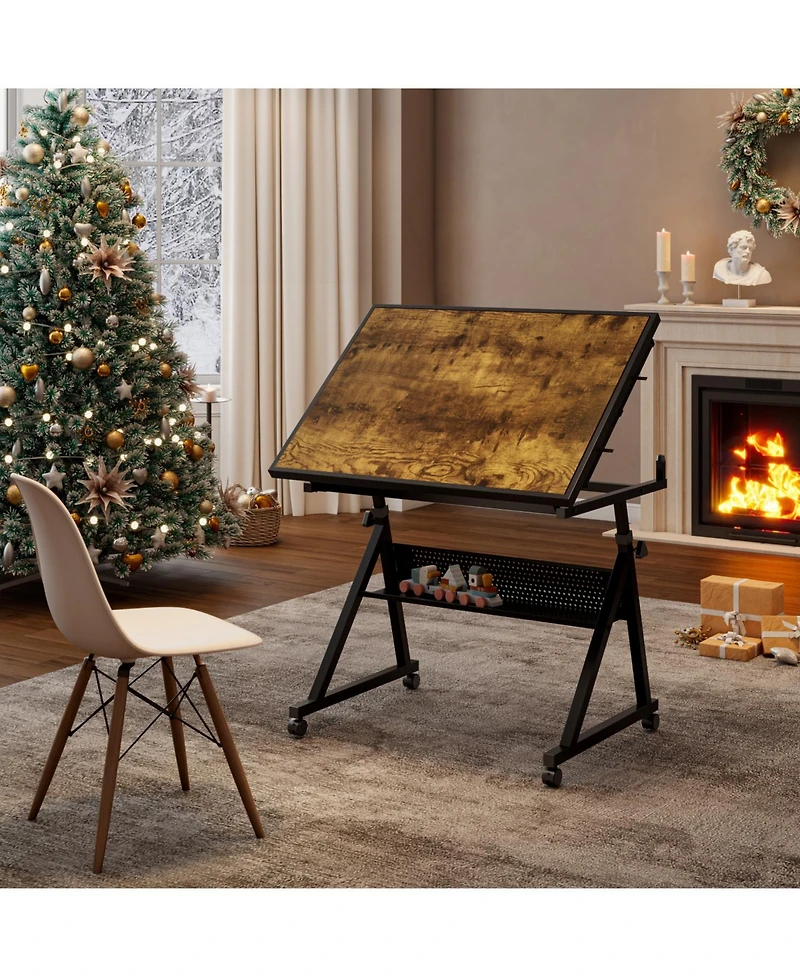 Streamdale Furniture 1500 pieces Jigsaw Puzzle metal Table board for adults gift with 4 trays