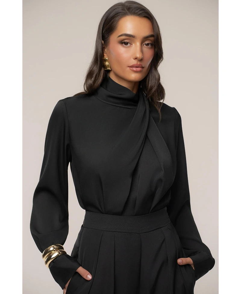 Jluxlabel Women's Alexa Satin Blouse