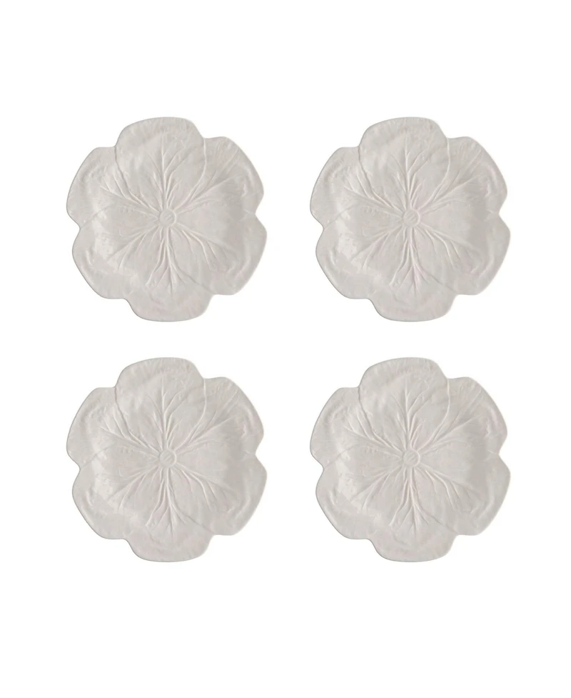 Bordallo Pinheiro Cabbage Beige Dinner Plate, Set of 4