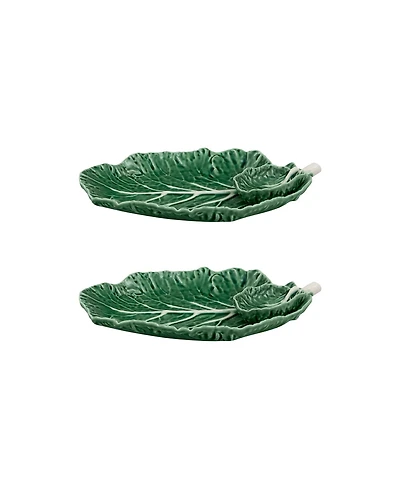 Bordallo Pinheiro Cabbage Chip And Dip, Set of 2