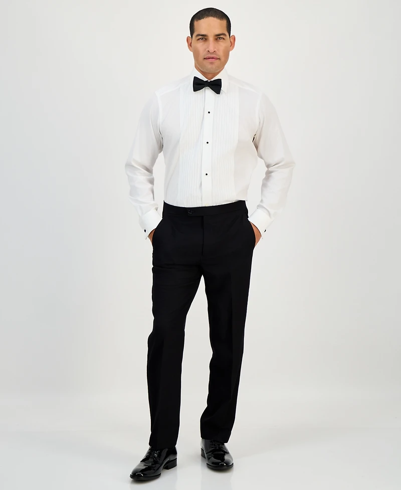 Alfani Men's Classic-Fit Stretch Black Tuxedo Pants, Created for Macy's