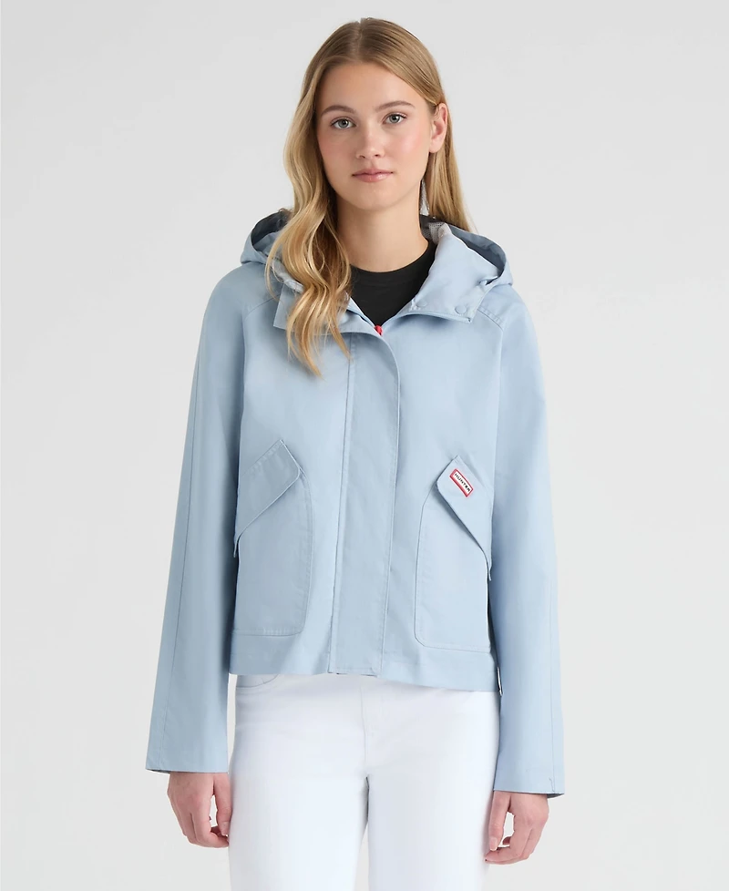 Hunter Women's Julia Cotton Water Repellent Short Rain Jacket