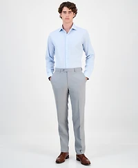Bar Iii Men's Slim-Fit Wool Sharkskin Suit Pants, Created for Macy's