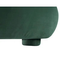 Streamdale Furniture Dark Green Velvet Soft Bed, King