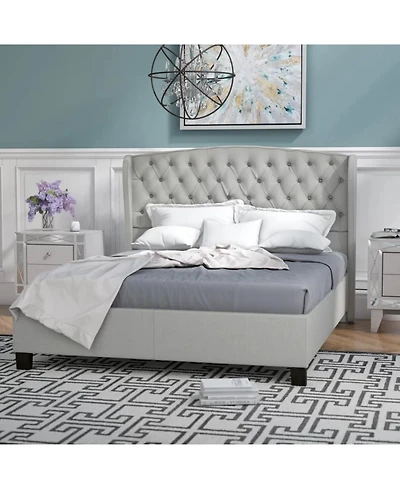 Streamdale Furniture Streamdale King Upholstered Platform Bed Frame