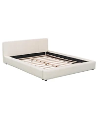 Streamdale Stylish Beige Upholstered Bed The Ideal Choice for Your Bedroom, Full