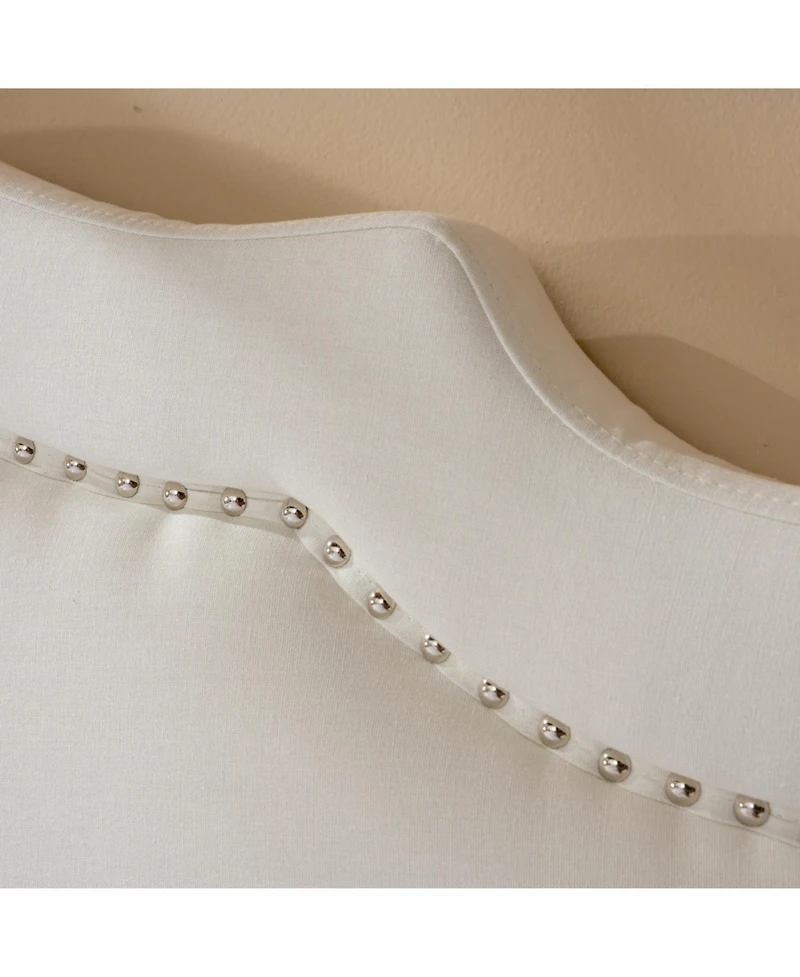 Streamdale Furniture Streamdale Button-Accented Headboard with Iron Legs