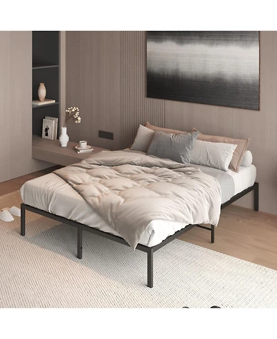 Streamdale Furniture Streamdale Metal Platform Bed frame, Sturdy Metal Frame, No Box Spring Needed(Full)