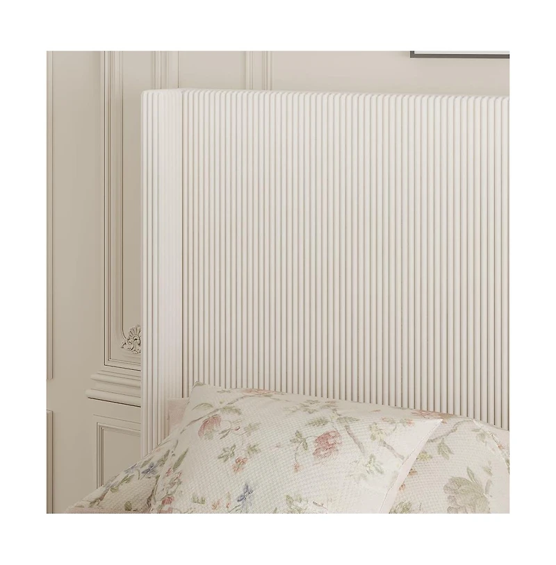 Gaomon Upholstered Bed Frame with Storage Drawer and Led Headboard, Wooden Slat Support, Easy to Assemble