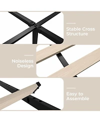 Gaomon Queen Size Upholstered Platform Bed Frame with Easy Assembly and Space-Saving Design