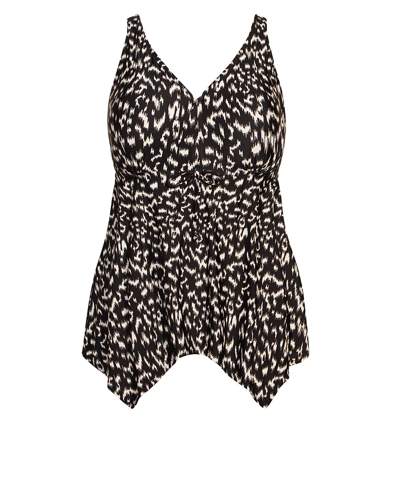 Avenue Women's Sharkbite Print Tankini