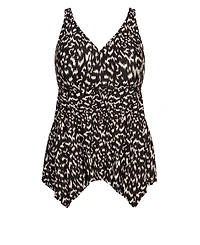 Avenue Women's Sharkbite Print Tankini