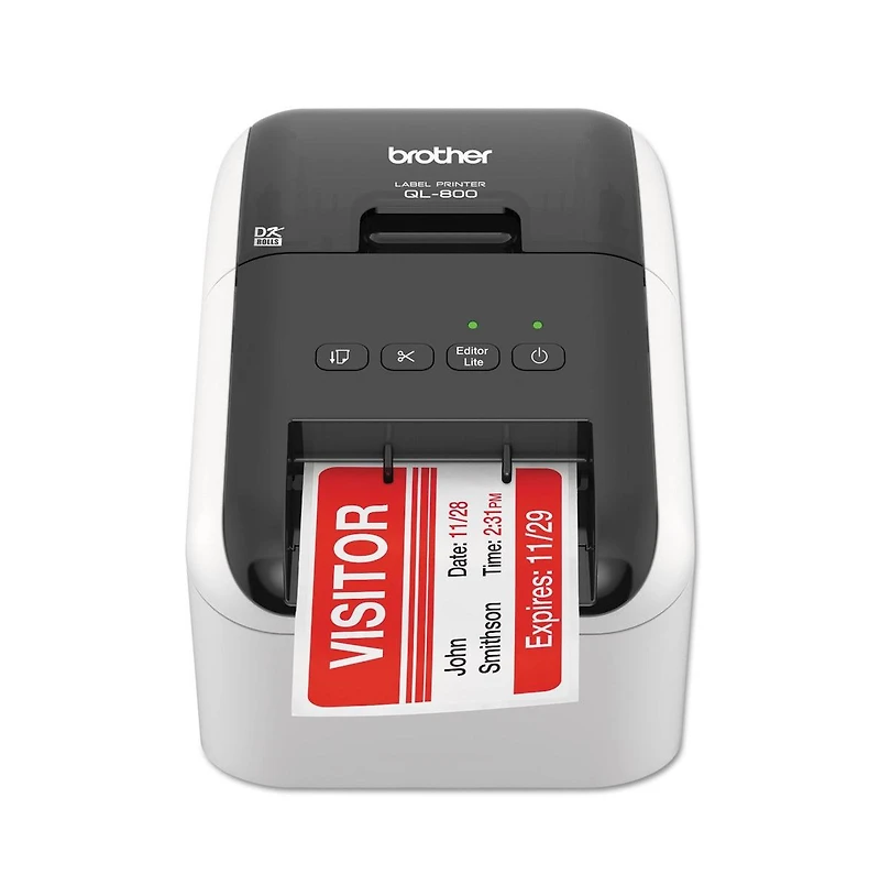 Brother Ql-800 5 in. x 8.75 in. x 6 in. 93 Labels/min Print Speed High-Speed Professional Label Printer