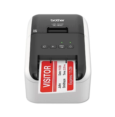 Brother Ql-800 5 in. x 8.75 in. x 6 in. 93 Labels/min Print Speed High-Speed Professional Label Printer