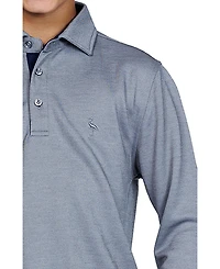 Tailorbyrd Big Boys Solid Modal Long Sleeve Polo Shirts