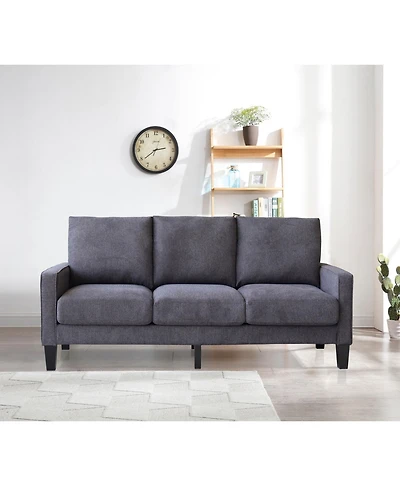Streamdale Furniture Modern Living Room Furniture Sofa In Dark Fabric