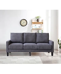Streamdale Furniture Modern Living Room Furniture Sofa In Dark Fabric