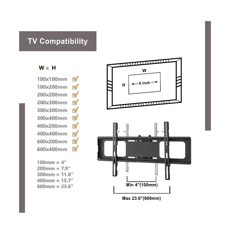 Streamdale Furniture Black Multi-Function Angle And Height Adjustable Tempered Glass Tv Stand
