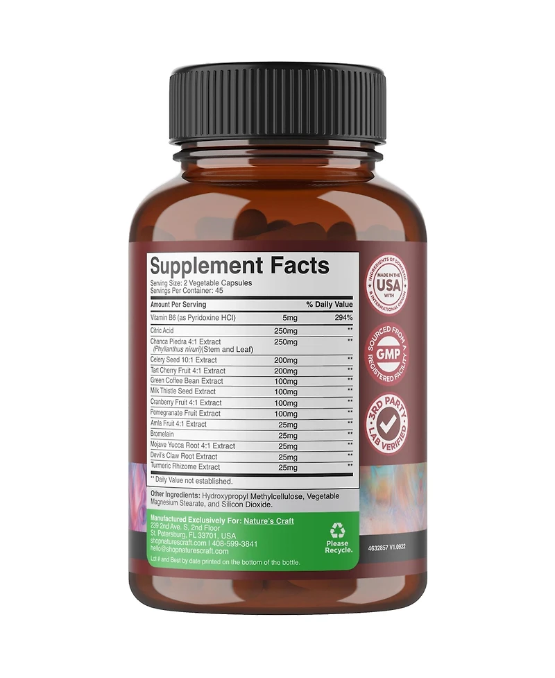 Nature's Craft Uric Acid Supplement, Nature's Craft