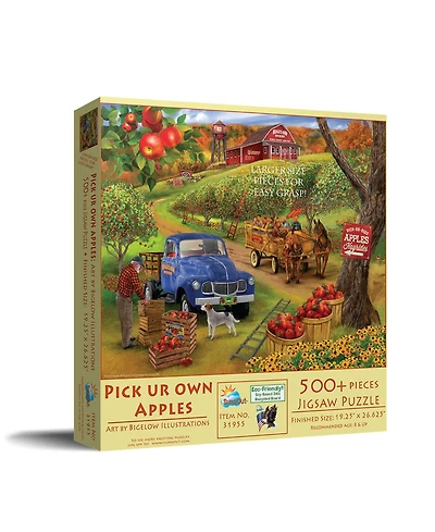 SunsOut Pick Ur Own Apples 500 piece Jigsaw Puzzle for Adults Large Pieces